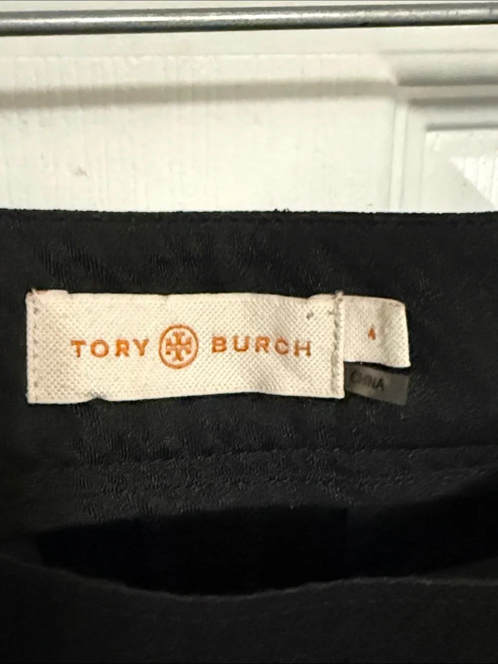 Tory Burch women’s Black Straight-Leg Ponte Pants